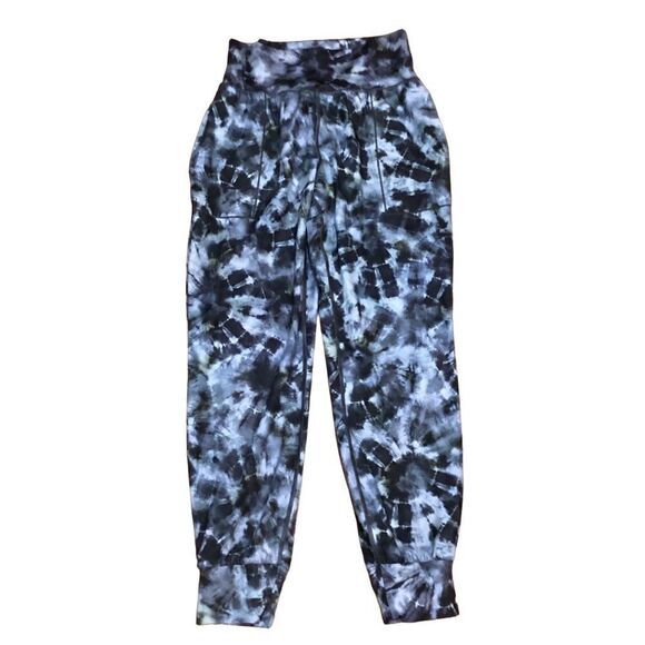 Athleta Salutation Printed Jogger Pant Calypso Navy small - Picture 7 of 15